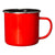 Jetline Red 16.9 oz Iron & Stainless Steel Log Cabin Mug