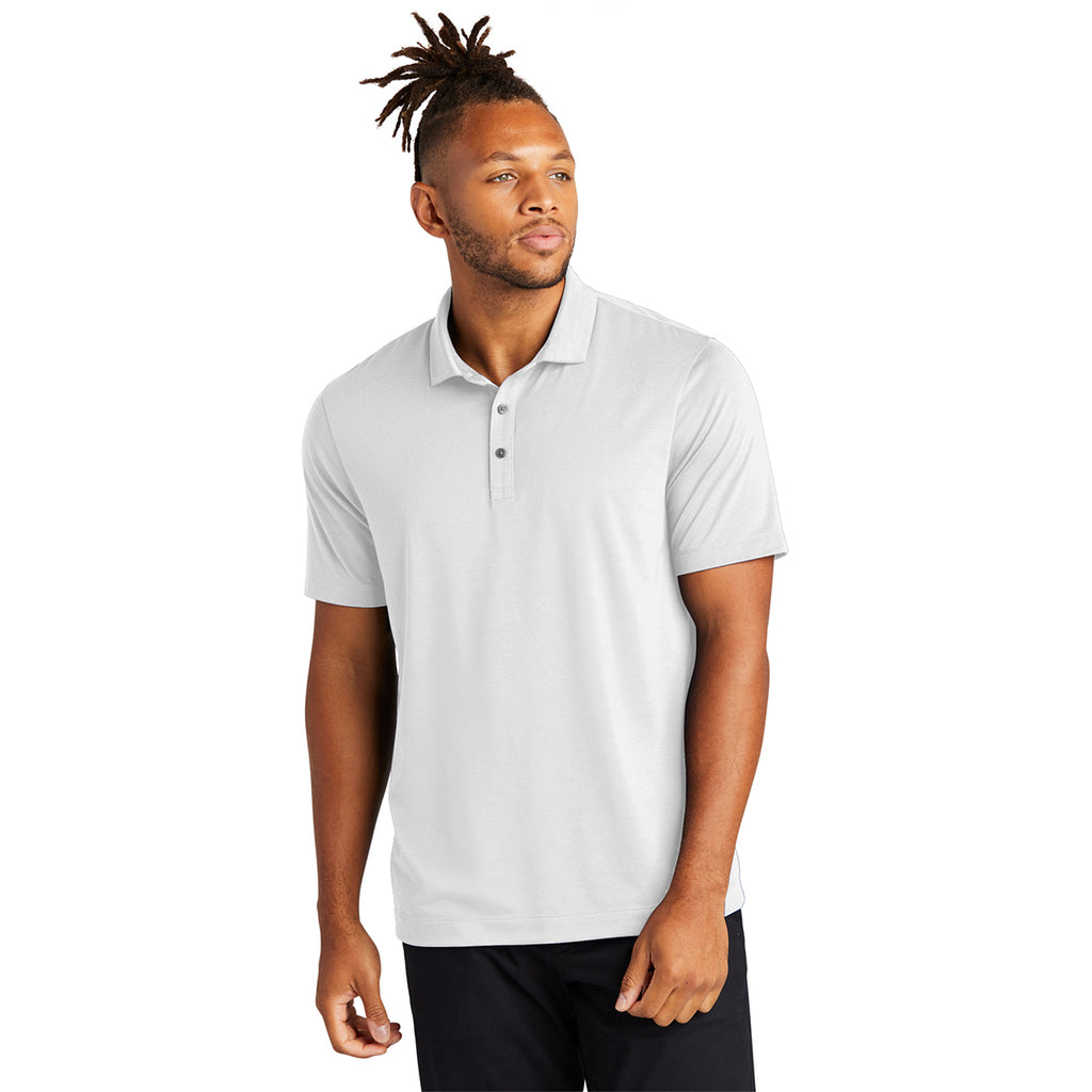 Mercer+Mettle Men's White Stretch Jersey Polo