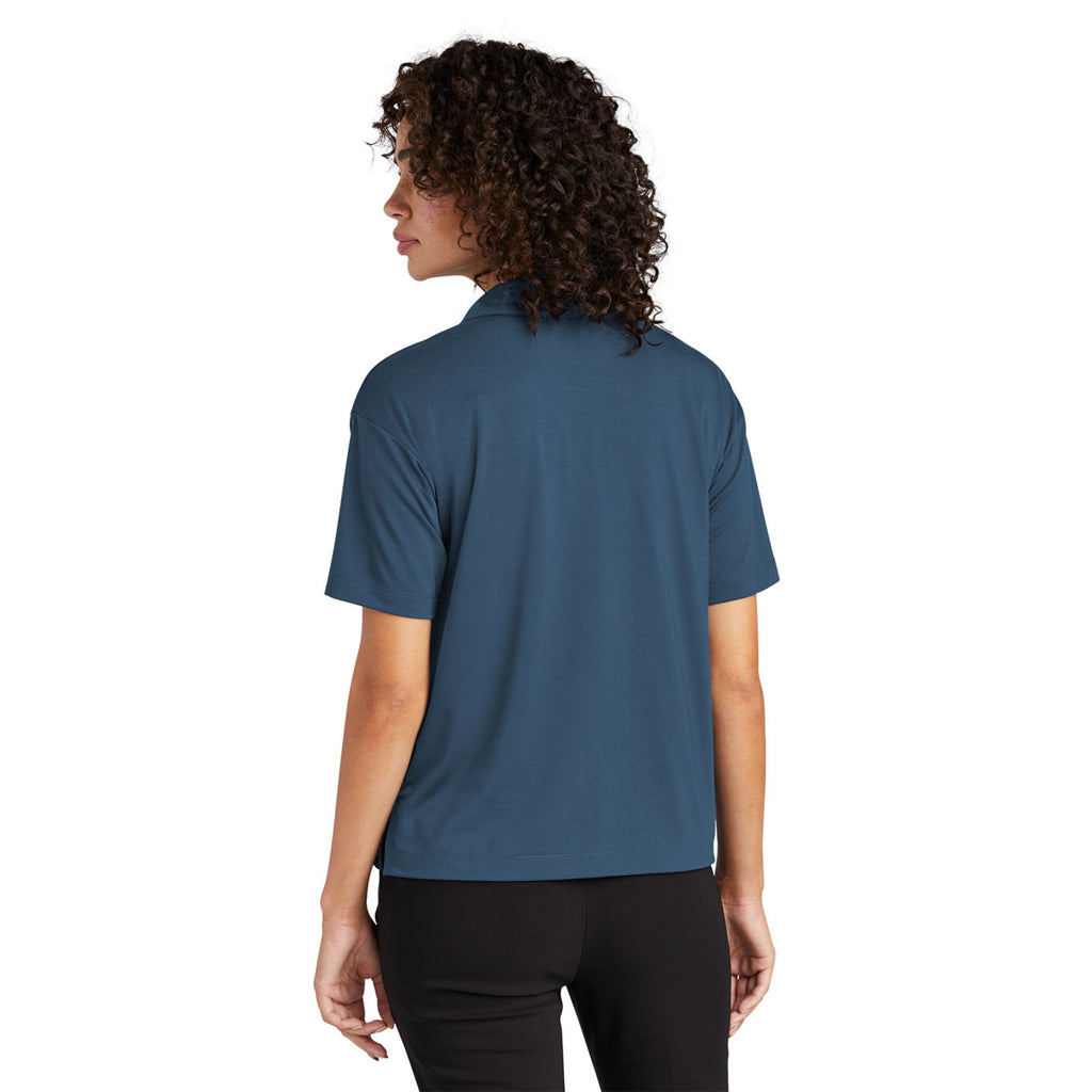 Mercer+Mettle Women's Insignia Blue Stretch Jersey Polo