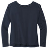 Mercer+Mettle Women's Night Navy Stretch Drop Shoulder Pullover