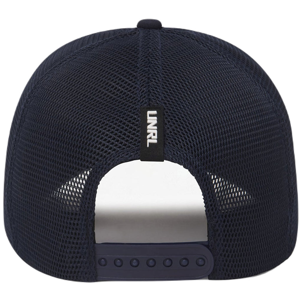 UNRL Navy Mid-Pro Trucker Cap