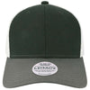 Legacy Black/Dark Grey/Silver Mid-Pro Snapback Trucker Cap