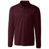 Clique Men's Bordeaux Long Sleeve Ice Pique Polo