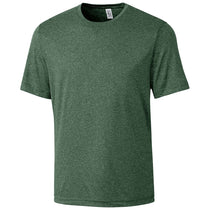 Clique Men's Bottle Green Heather Charge Active Short Sleeve Tee