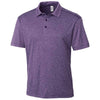 Clique Men's College Purple Heather Charge Active Polo