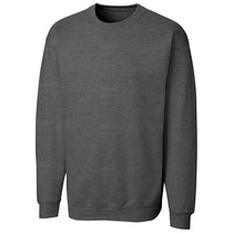 Clique Unisex Dark Heather Basics Fleece Crew