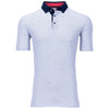 Greyson Men's Arctic White Wind and Water Symbol Polo