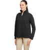 Nautica Women's Black Anchor Quarter-Zip Pullover