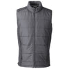 Nautica Men's Graphite/Graphite Heather Harbor Puffer Vest