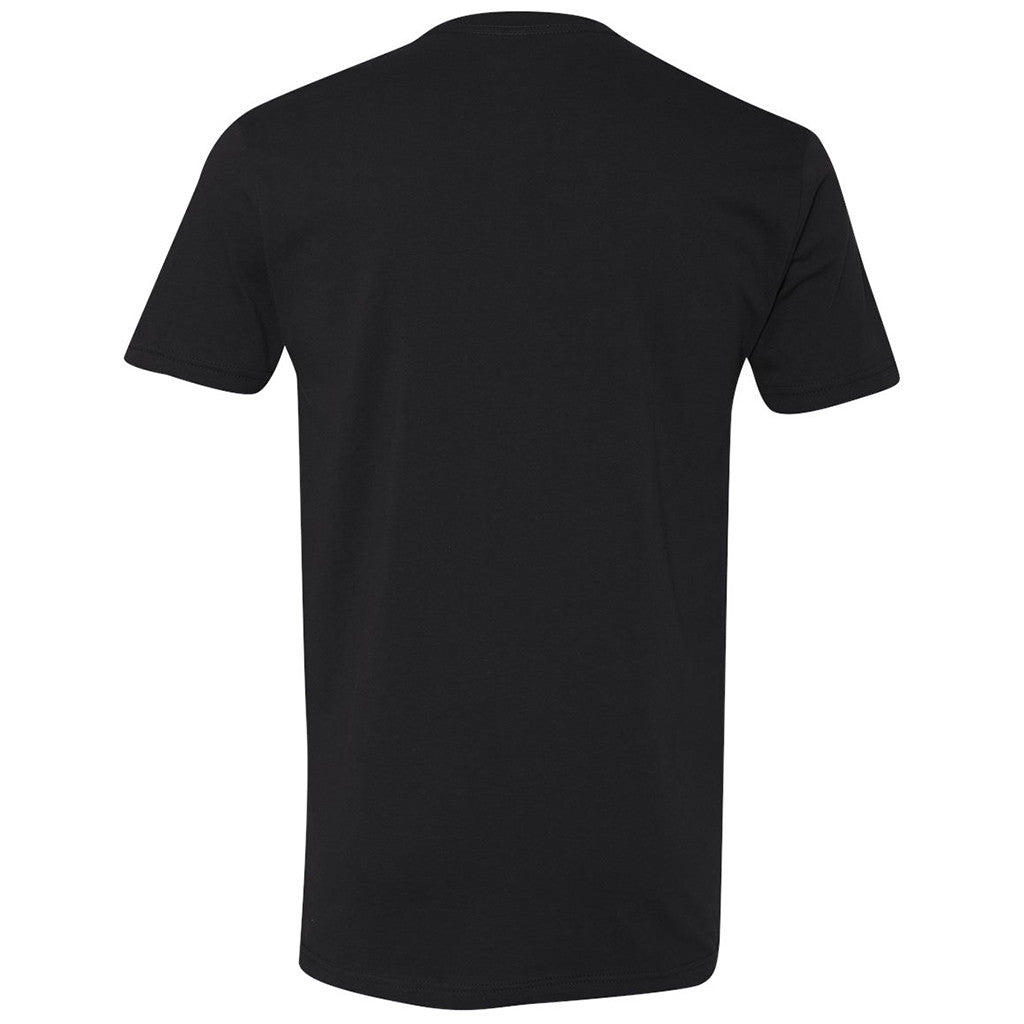 Next Level Men's Black Premium Fitted Short-Sleeve V-Neck Tee