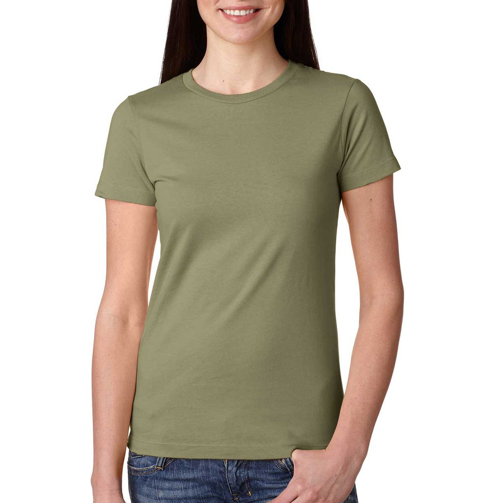 Next Level Women's Light Olive Boyfriend Tee