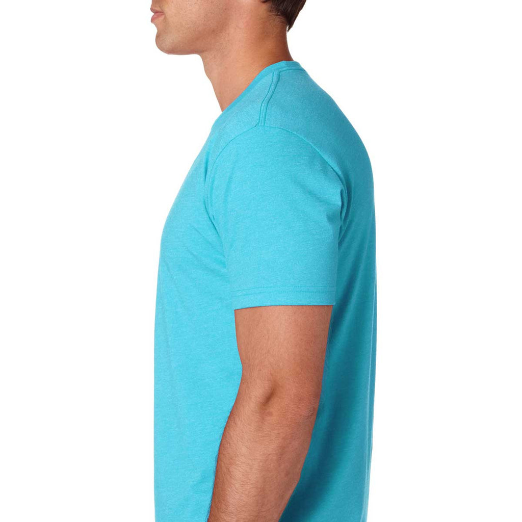 Next Level Men's Bondi Blue Premium Fitted CVC Crew Tee