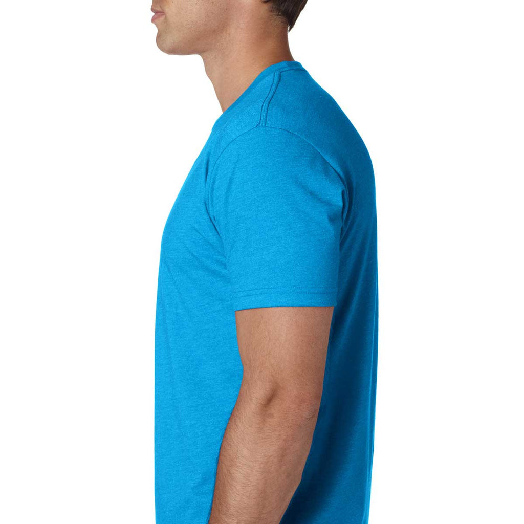 Next Level Men's Turquoise Premium Fitted CVC Crew Tee