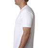 Next Level Men's White Premium Fitted CVC Crew Tee