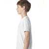 Next Level Boy's Heather White Triblend Crew Tee