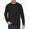 Next Level Unisex Black French Terry Raglan Crew