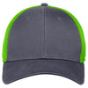 New Era Graphite/Cyber Green Stretch Mesh Cap