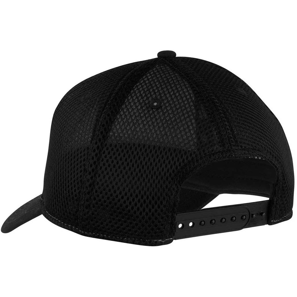 New Era 9FORTY Charcoal/Black Snapback Contrast Front Mesh Cap