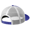 New Era Heather Royal/White Snapback Low Profile Trucker Cap