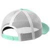 New Era Mint/White Snapback Low Profile Trucker Cap