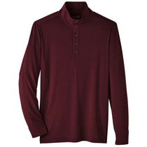 North End Men's Burgundy Jaq Snap-Up Stretch Performance Pullover