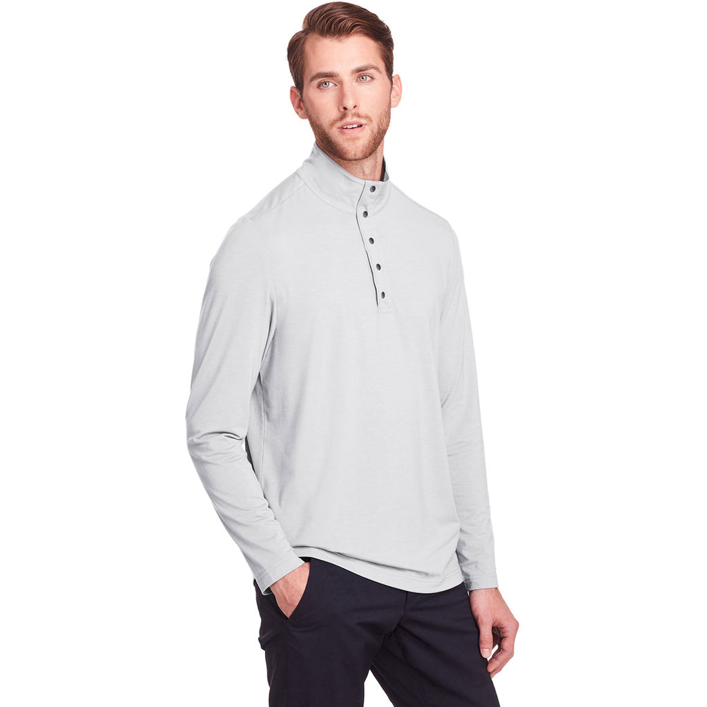 North End Men's Platinum Jaq Snap-Up Stretch Performance Pullover