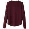 North End Women's Burgundy Jaq Snap-Up Stretch Performance Pullover