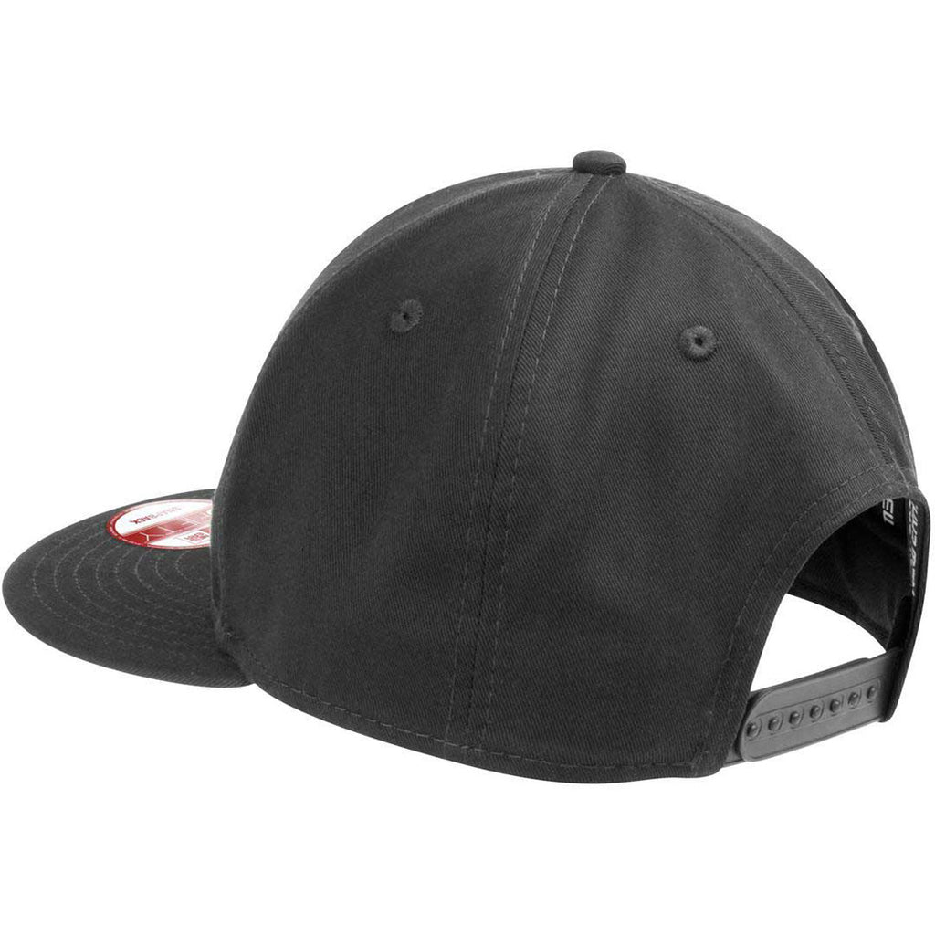 New Era 9FIFTY Charcoal Flat Bill Snapback Cap