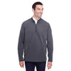 North End Men's Carbon/Black Quest Stretch Quarter-Zip