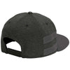 New Era Black Shadow Heather/Graphite Striped Flat Bill Snapback Cap