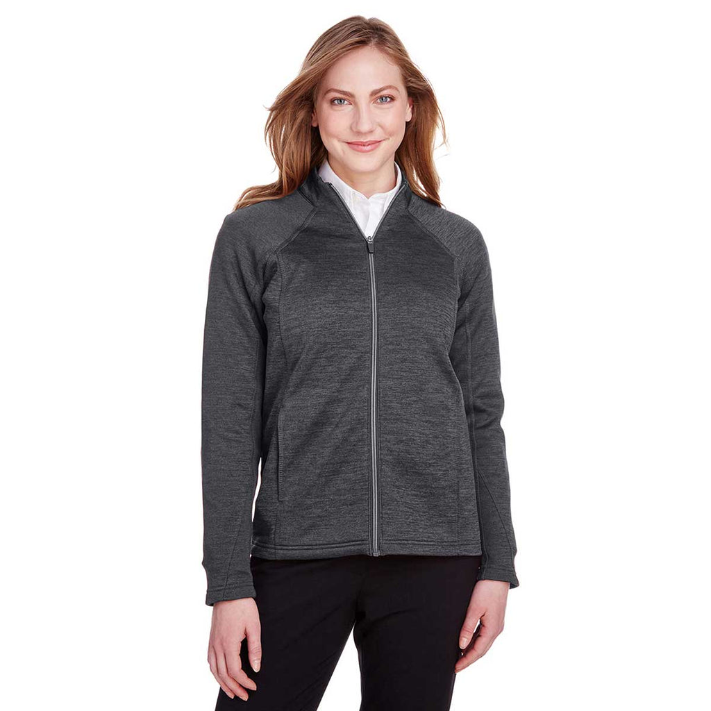 North End Women's Black Heather/Carbon Flux 2.0 Full-Zip Jacket