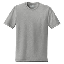 New Era Men's Shadow Grey Heather Sueded Cotton Crew Tee