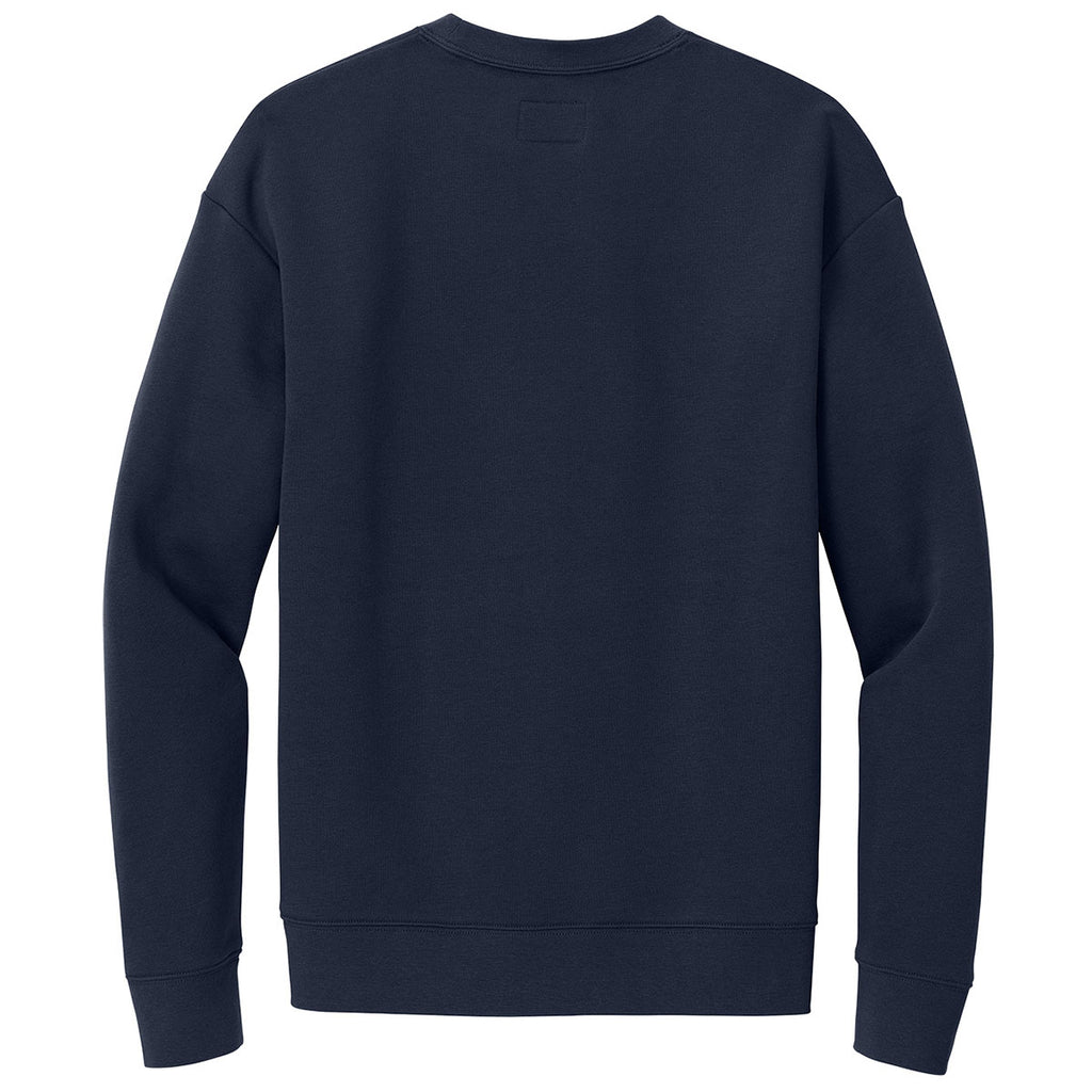 New Era Men's True Navy Heritage Fleece Pocket Crew