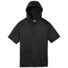 New Era Men's Black Performance Terry Short Sleeve Hoodie