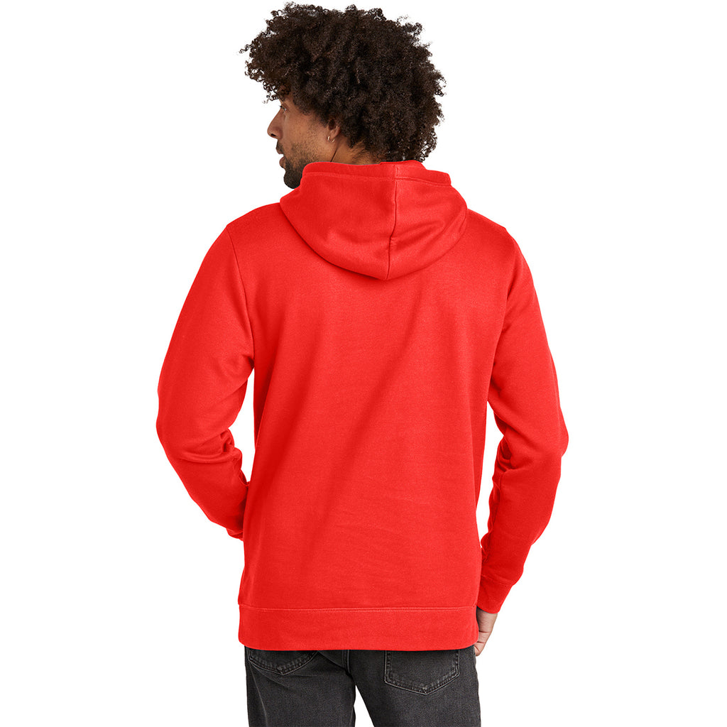 New Era Men's Deep Orange Comback Fleece Pullover Hoodie