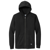 New Era Men's Black Comeback Fleece Full-Zip Hoodie