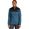 The North Face Women's Shady Blue/ TNF Black Glacier 1/4-Zip Fleece