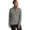 The North Face Women's TNF Medium Grey Heather Glacier 1/4-Zip Fleece