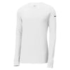 Nike Men's White Core Cotton Long Sleeve Tee