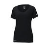 Nike Women's Black Dri-FIT Cotton/Poly Scoop Neck Tee