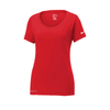 Nike Women's University Red Dri-FIT Cotton/Poly Scoop Neck Tee