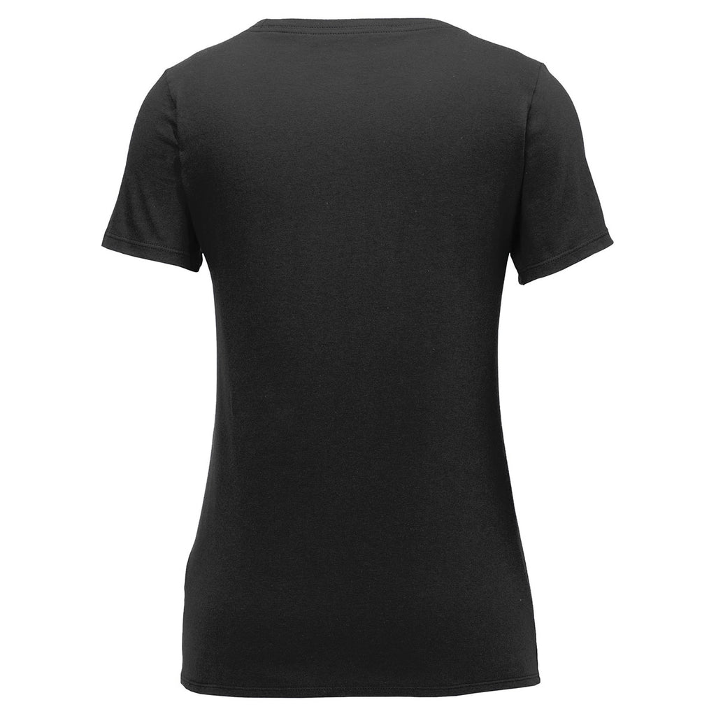 Nike Women's Black Core Cotton Scoop Neck Tee