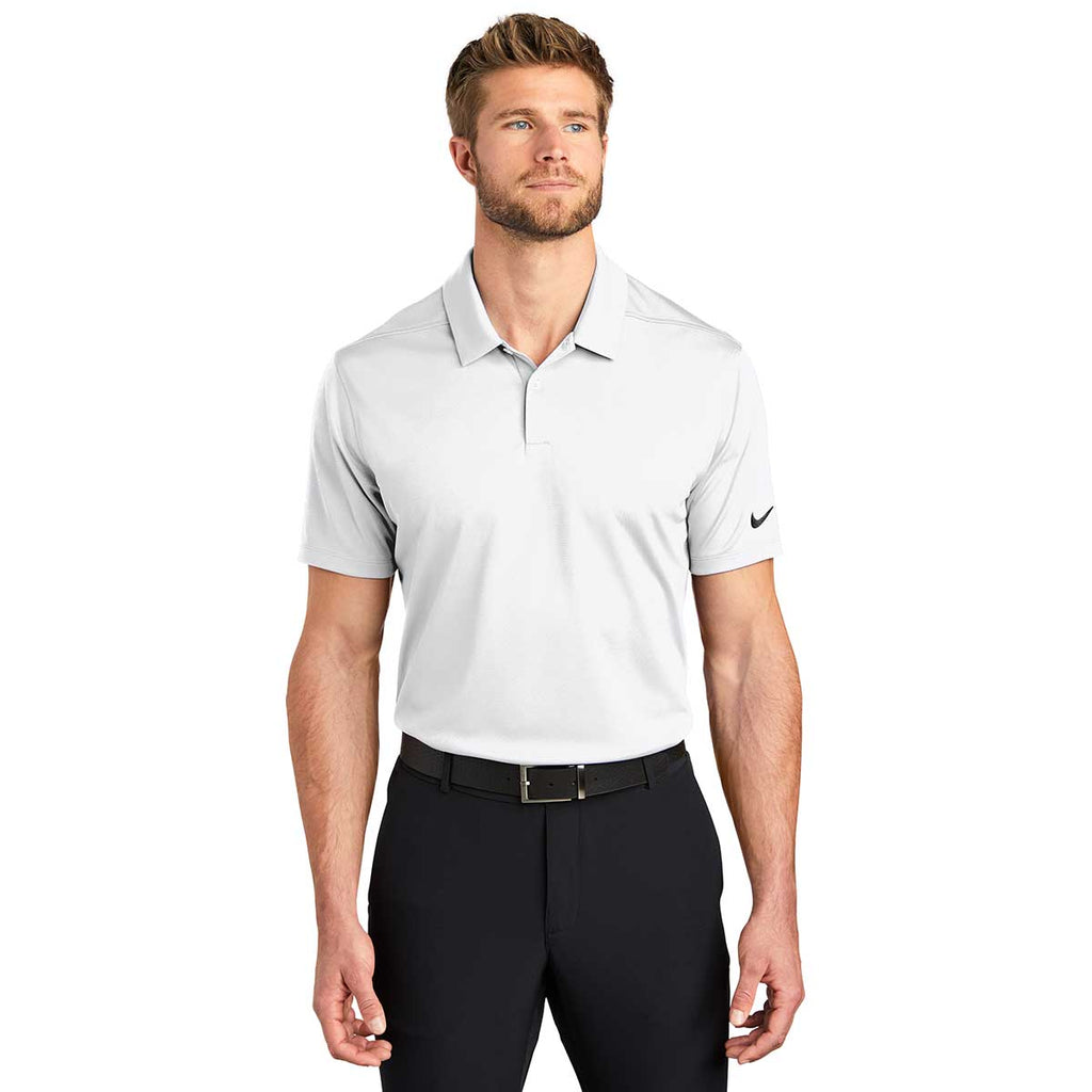 Nike Men's White Dry Essential Solid Polo