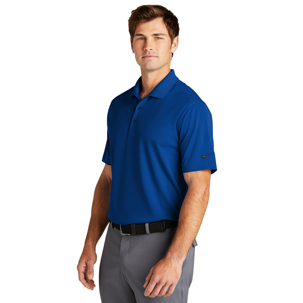 Nike Men's Gym Blue Dri-FIT Micro Pique 2.0 Polo