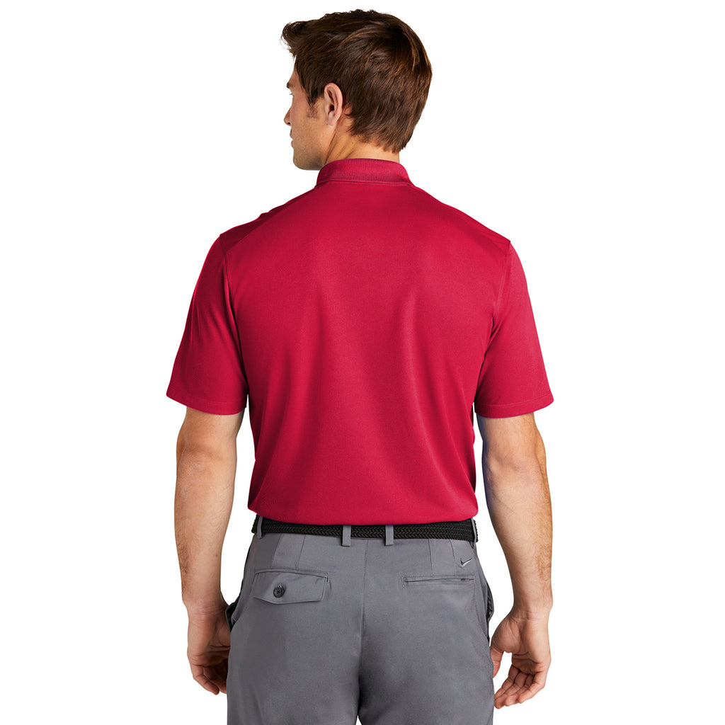 Nike Men's University Red Dri-FIT Micro Pique 2.0 Polo