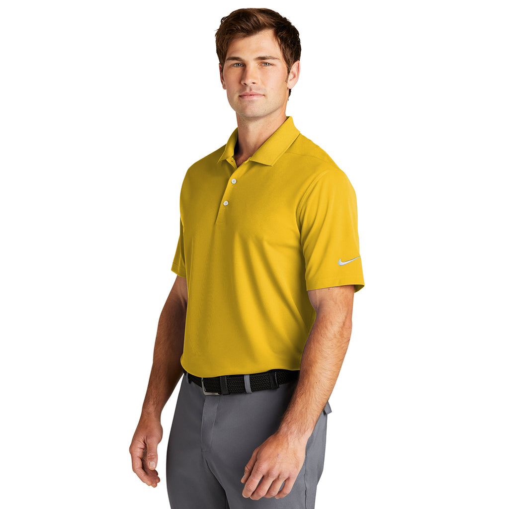 Nike Men's Varsity Maize Dri-FIT Micro Pique 2.0 Polo