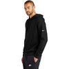 Nike Men's Black Club Fleece Sleeve Swoosh Pullover Hoodie