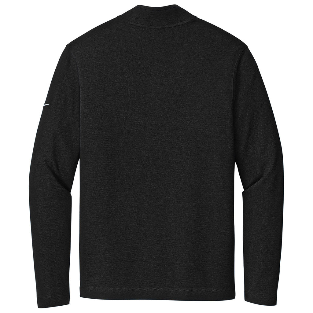 Nike Men's Black Textured 1/2 Zip Cover-UP