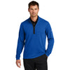 Nike Men's Gym Blue Textured 1/2 Zip Cover-UP