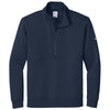 Nike Men's Midnight Navy Club Fleece Sleeve Swoosh 1/2 Zip